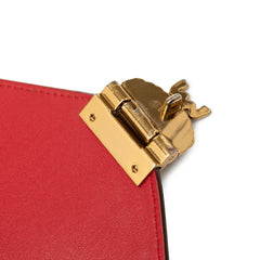 エム シー エム ヴィセトス モノグラム レオパード スタッズ ショルダーバッグ ブラウン レザー スウェード ハラコ レディース MCM 【中古】