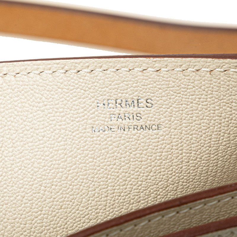 エルメス パースペクティブ キャヴァリエール ショルダーバッグ ホワイト系 トゴ ヴァッシュハンター レディース HERMES 【中古】