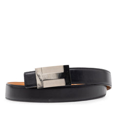 エルメス Hプレート ベルト サイズ:85 ブラック レザー レディース HERMES 【中古】