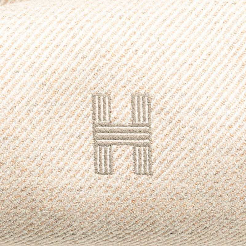 エルメス ブリッドアブラックPM ハンドバッグ ベージュ グレー コットン レディース HERMES 【中古】