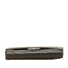 シャネル マトラッセ ココマーク 長財布 ブラック ラムスキン レディース CHANEL 【中古】