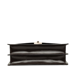サルヴァトーレフェラガモ ダイヤルロック セカンドバッグ EP-24 1001 ダークブラウン レザー メンズ Salvatore Ferragamo 【中古】
