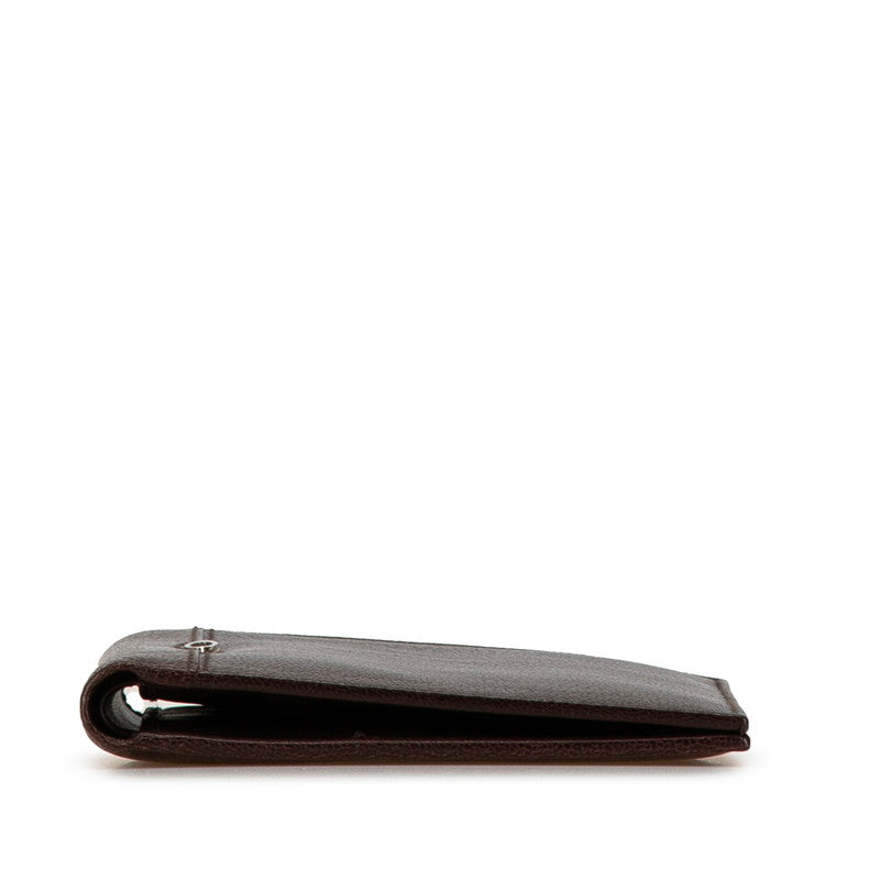 サルヴァトーレフェラガモ 二つ折り財布 IR-661050 ブラウン レザー レディース Salvatore Ferragamo 【中古】