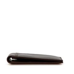 サルヴァトーレフェラガモ 二つ折り財布 IR-661050 ブラウン レザー レディース Salvatore Ferragamo 【中古】