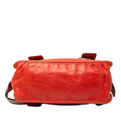 クロエ Bay ベイ ハンドバッグ ショルダーバッグ 2WAY レッド レザー レディース Chloe 【中古】