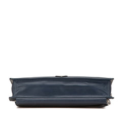 プラダ サフィアーノ ビジネスバッグ ショルダーバッグ 2WAY ネイビー レザー メンズ PRADA 【中古】