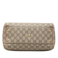 グッチ GGスプリーム ハンドバッグ ショルダーバッグ 2WAY 409529 ブラウン ピンク レッド PVC パテントレザー レディース GUCCI 【中古】