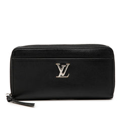 ルイ ヴィトン ジッピー ロックミー ラウンドファスナー 長財布 M62622 ノワール ブラック レザー レディース LOUIS VUITTON 【中古】