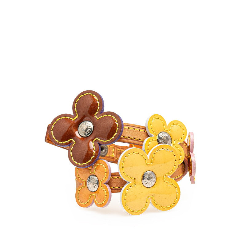 ルイ ヴィトン フラワー レキシントン ブレスレット チョーカー M92252 マルチカラー レザー パテントレザー レディース LOUIS VUITTON 【中古】