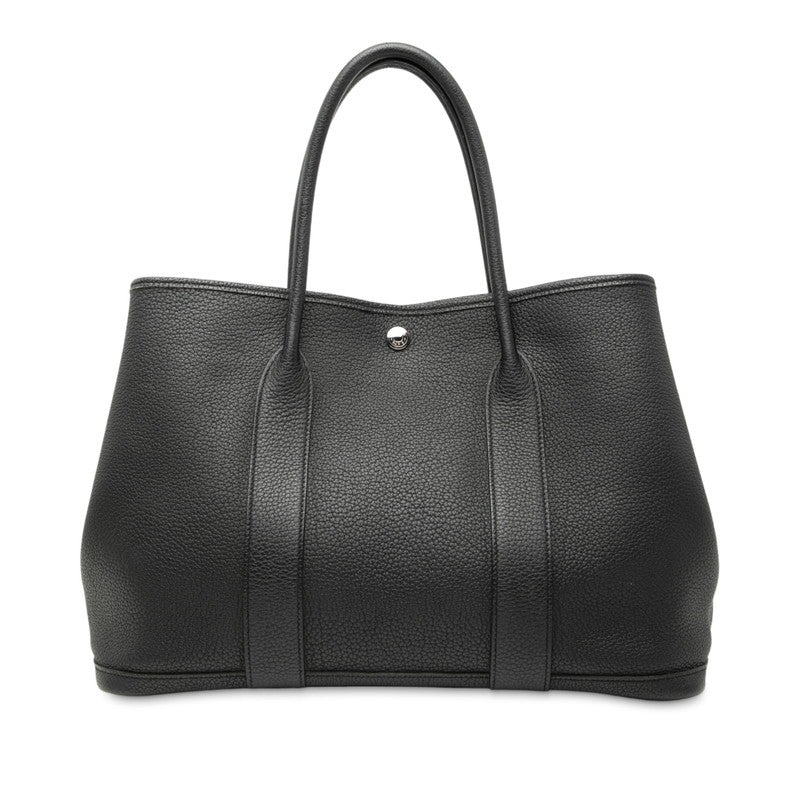 エルメス ガーデンパーティ36 トートバッグ ハンドバッグ ブラック ネゴンダ レディース HERMES 【中古】