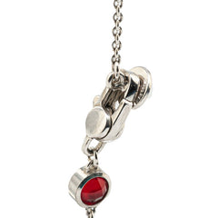 グッチ ハート スタッズ ビジュー ネックレス SV925 シルバー レディース GUCCI 【中古】