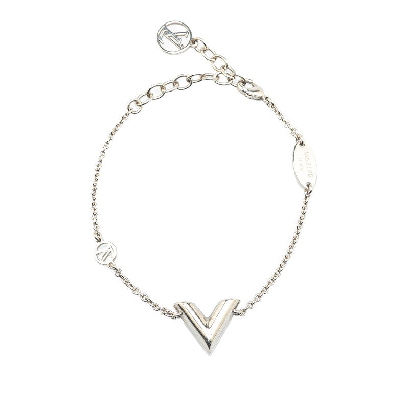 ルイ ヴィトン エセンシャル V ブレスレット M63198 シルバー メタル レディース LOUIS VUITTON 【中古】