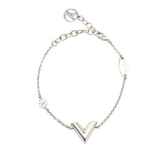 ルイ ヴィトン エセンシャル V ブレスレット M63198 シルバー メタル レディース LOUIS VUITTON 【中古】