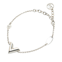 ルイ ヴィトン エセンシャル V ブレスレット M63198 シルバー メタル レディース LOUIS VUITTON 中古