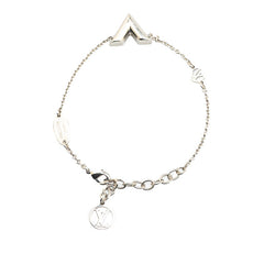 ルイ ヴィトン エセンシャル V ブレスレット M63198 シルバー メタル レディース LOUIS VUITTON 【中古】