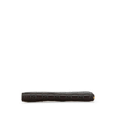 グッチ グッチシマ L字ファスナー 長財布 332747 ブラウン レザー レディース GUCCI 【中古】