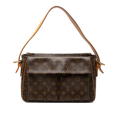 ルイ ヴィトン モノグラム ヴィバシテGM ワンショルダーバッグ M51163 ブラウン PVC レザー レディース LOUIS VUITTON 【中古】