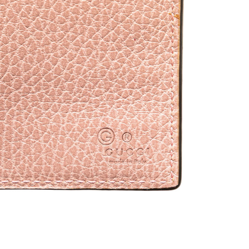 グッチ インターロッキングG 長財布 449279 ピンク レザー レディース GUCCI 【中古】
