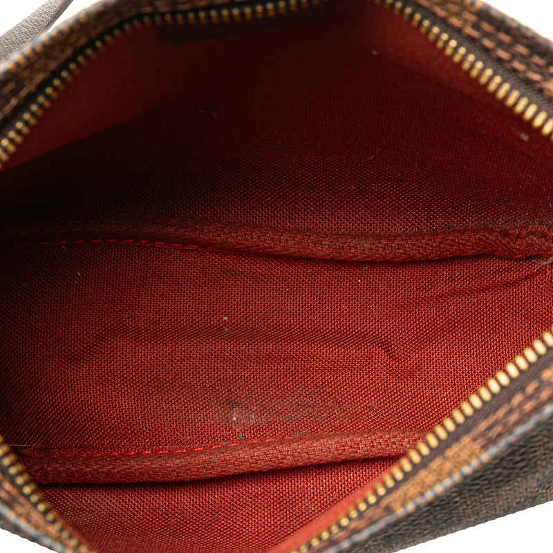 ルイ ヴィトン ダミエ トゥルース メイクアップ アクセサリーポーチ N51982 ブラウン PVC レザー レディース LOUIS VUITTON 【中古】