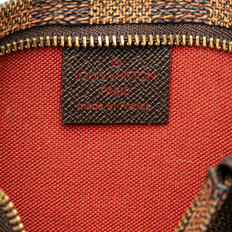 ルイ ヴィトン ダミエ トゥルース メイクアップ アクセサリーポーチ N51982 ブラウン PVC レザー レディース LOUIS VUITTON 【中古】