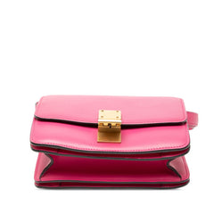 セリーヌ クラシックボックス スモール ショルダーバッグ ピンク レザー レディース CELINE 【中古】
