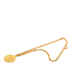 シャネル ロゴ ココマーク ヴィンテージ ネックレス ゴールド メッキ レディース CHANEL 【中古】