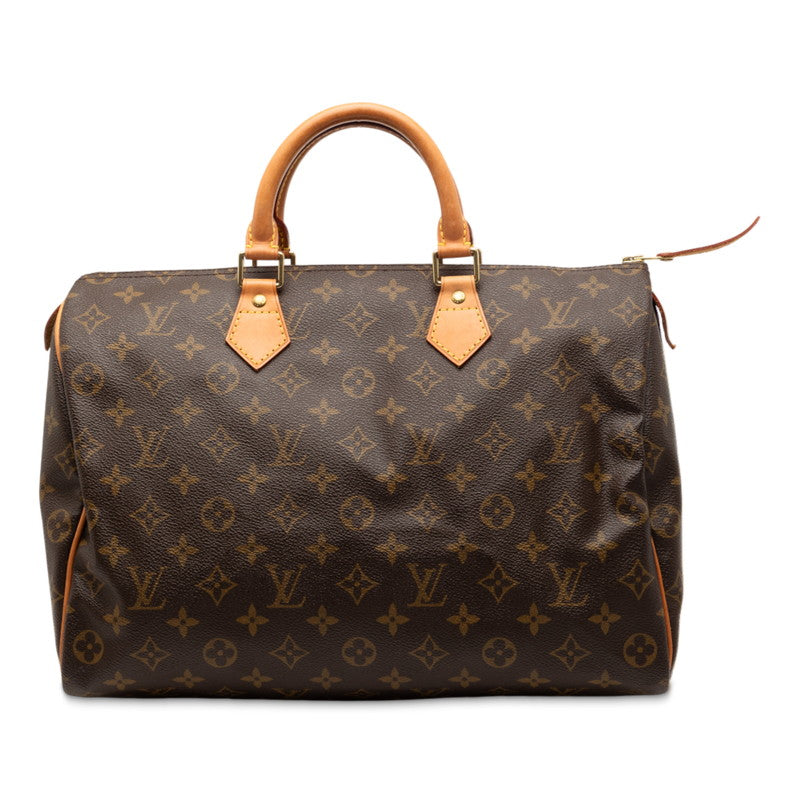 ルイ ヴィトン モノグラム スピーディ35 ハンドバッグ ミニボストンバッグ M41107 ブラウン PVC レザー レディース LOUIS VUITTON 【中古】