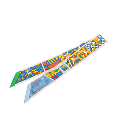 エルメス ツイリー Factory Suite ファクトリースーツ スカーフ マルチカラー シルク レディース HERMES 【中古】