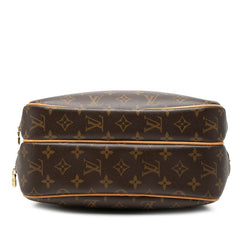 ルイ ヴィトン モノグラム リポーターPM 斜め掛け ショルダーバッグ M45254 ブラウン PVC レザー レディース LOUIS VUITTON 【中古】
