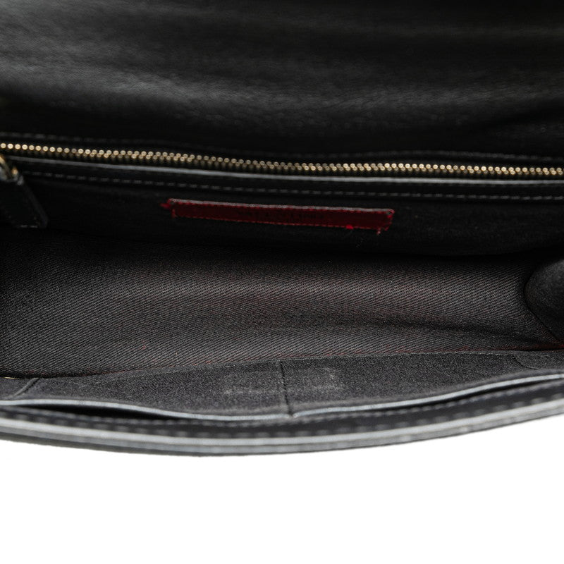 ヴァレンチノ ロックスタッズ チェーン ショルダーバッグ ブラック レザー レディース Valentino 【中古】