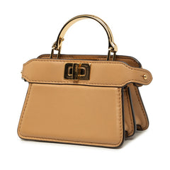 フェンディ ピーカブー アイシーユー マイクロ ハンドバッグ ショルダーバッグ 2WAY 7AS106 ベージュ レディース FENDI 中古