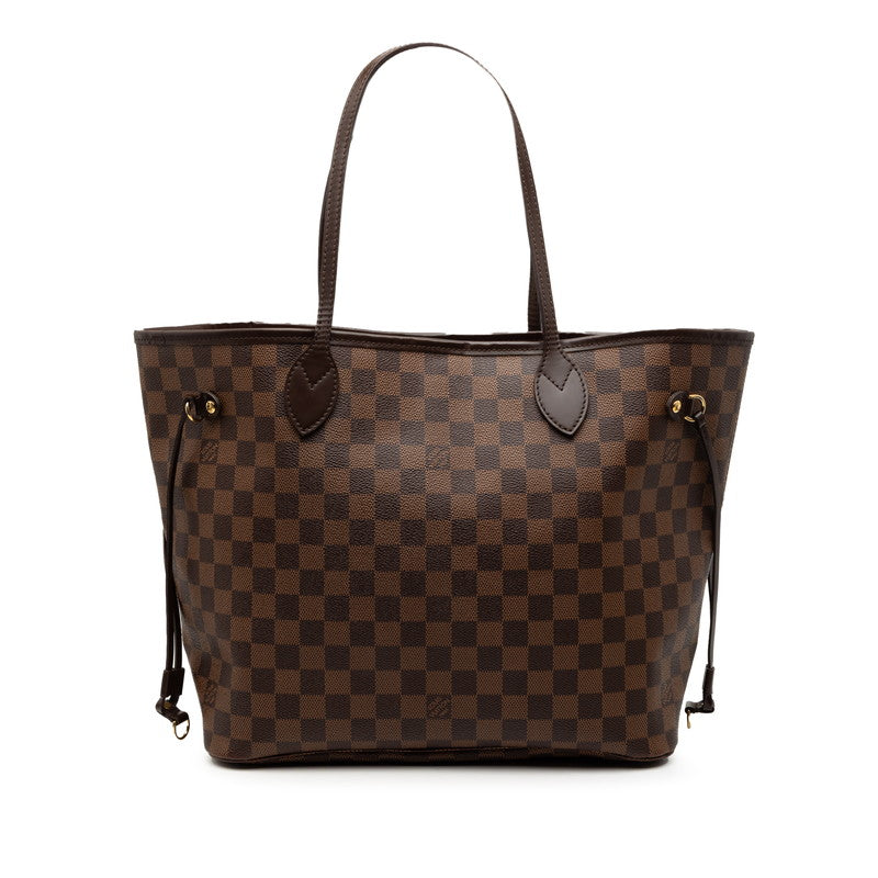 ルイ ヴィトン ダミエ ネヴァーフルMM ショルダーバッグ トートバッグ N51105 ブラウン PVC レザー レディース LOUIS VUITTON 【中古】