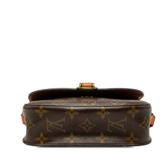 ルイ ヴィトン モノグラム サンクルーPM 斜め掛け ショルダーバッグ M51244 ブラウン PVC レザー レディース LOUIS VUITTON 【中古】