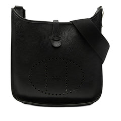 エルメス エヴリン2 ドゥー PM ショルダーバッグ ブラック トゴ レディース HERMES 【中古】