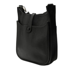 エルメス エヴリン2 ドゥー PM ショルダーバッグ ブラック トゴ レディース HERMES 【中古】
