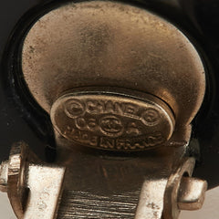 シャネル ココマーク マドモアゼル クローバー 5 ラウンド イヤリング ブラック マルチカラー プラスチック メッキ レディース CHANEL 【中古】