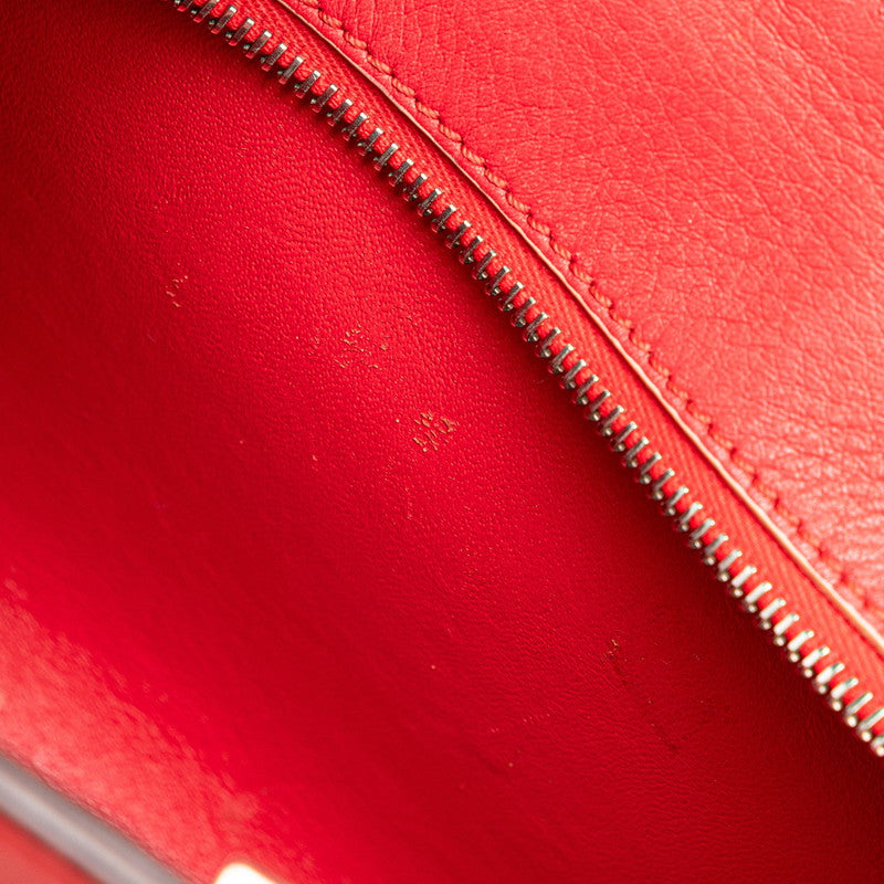 フェンディ プチ トロワジュール ハンドバッグ 8BH333 レッド レザー レディース FENDI 【中古】