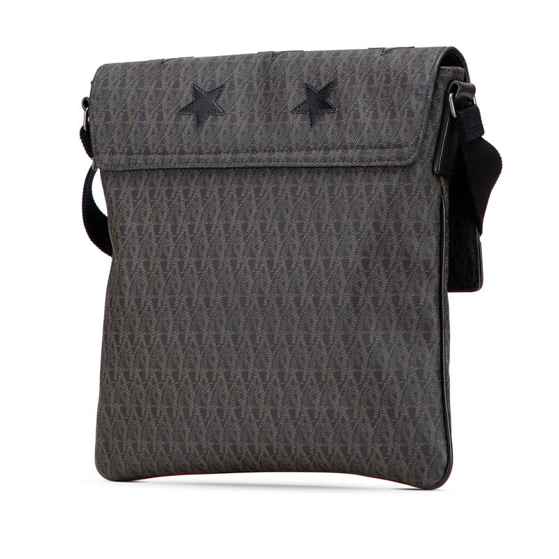 サンローラン スター ショルダーバッグ ブラック PVC レザー レディース SAINT LAURENT 【中古】