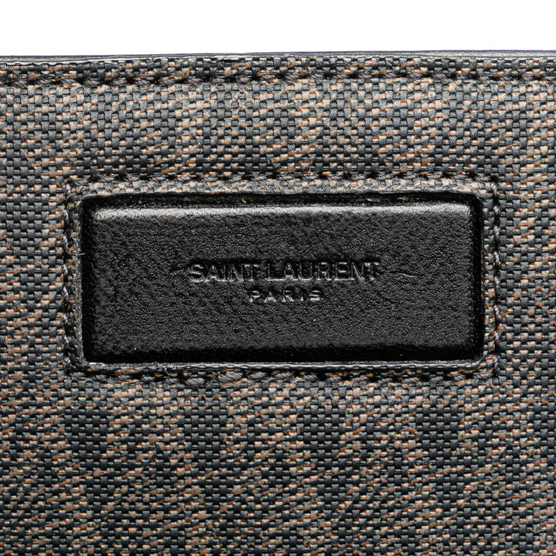 サンローラン スター ショルダーバッグ ブラック PVC レザー レディース SAINT LAURENT 【中古】