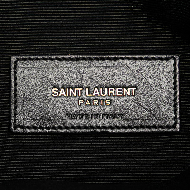 サンローラン スター ショルダーバッグ ブラック PVC レザー レディース SAINT LAURENT 【中古】
