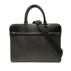 ルイ ヴィトン エピ バサーノMM ビジネスバッグ ショルダーバッグ 2WAY M54032 ノワール ブラック レザー メンズ LOUIS VUITTON 中古