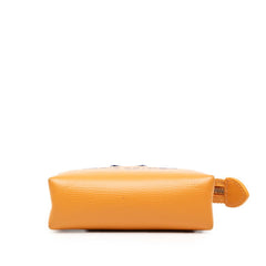 ルイ ヴィトン バッグチャーム LV ミニ ショッパー チャーム キーホルダー M02699 オレンジ ブルー レザー メタル レディース LOUIS VUITTON 【中古】