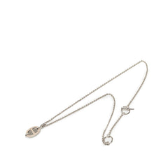 エルメス ミニ マイヨンPM ペンダント ネックレス ローグ ベージュ ゴールド メッキ レディース HERMES 中古