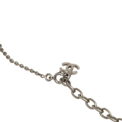シャネル カメリア ココマーク ネックレス シルバー ホワイト メタル レディース CHANEL 【中古】