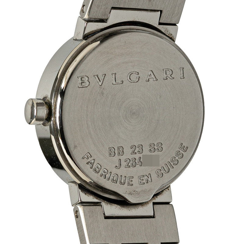 ブルガリ ブルガリブルガリ 腕時計 BB23SS クオーツ ブラック文字盤 ステンレススチール レディース BVLGARI 【中古】