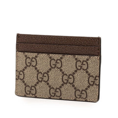 グッチ オフィディア GGスプリーム カードケース パスケース 523159 ブラウン マルチカラー PVC レザー レディース GUCCI 【中古】
