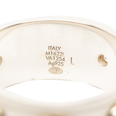 ルイ ヴィトン LV スタッズ リング 指輪 #L M1622L SV925 シルバー ジルコン レディース LOUIS VUITTON 【中古】