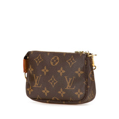 ルイ ヴィトン モノグラム アクセソワール チェーン ポーチ ミニハンドバッグ M58009 ブラウン PVC レザー レディース LOUIS VUITTON 【中古】