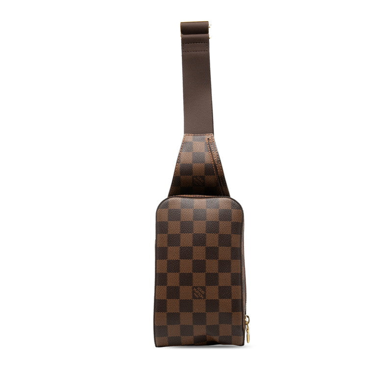 ルイ ヴィトン ダミエ ジェロニモス ショルダーバッグ ボディバッグ N51994 ブラウン PVC メンズ LOUIS VUITTON 【中古】