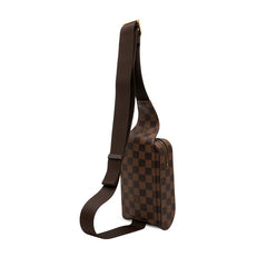 ルイ ヴィトン ダミエ ジェロニモス ショルダーバッグ ボディバッグ N51994 ブラウン PVC メンズ LOUIS VUITTON 【中古】